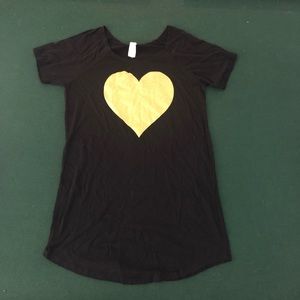 Gold Heart Sleepshirt